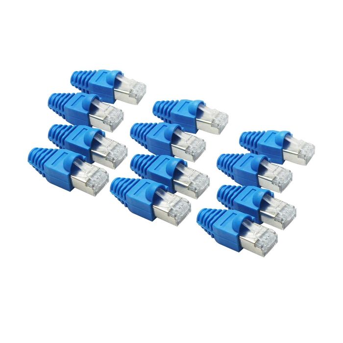 Mufe conectori RJ45 CAT6 FTP ecranati auriti + protectie