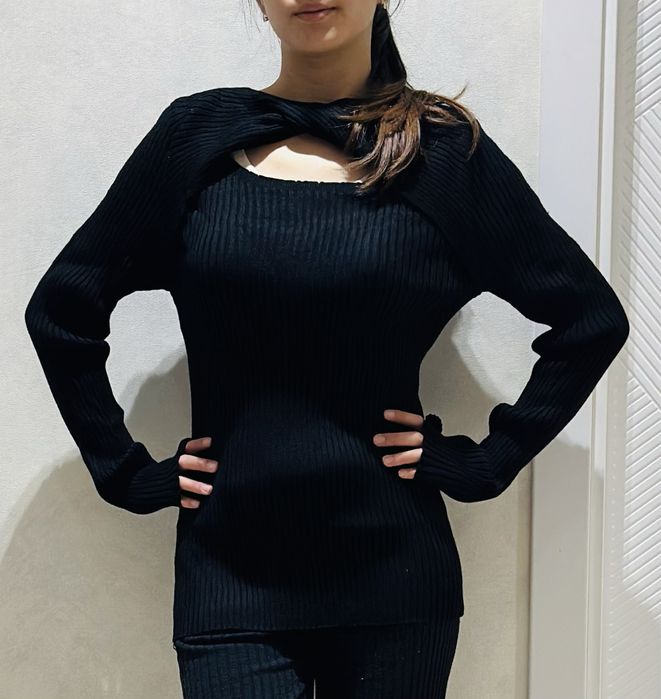 Туника лапша теплая Китай оверсайз