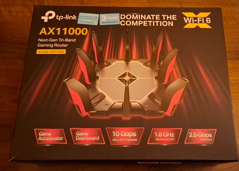 Router Wireless TP-Link Archer AX11000, Gaming, Wi-Fi 6