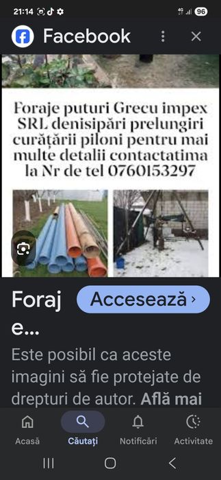 Foraje puturi apa