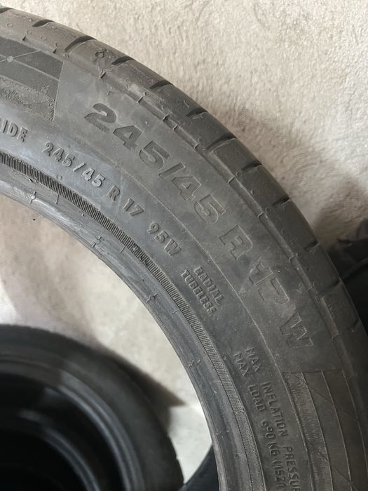 Продам 2 баллона летней резины Continental r17