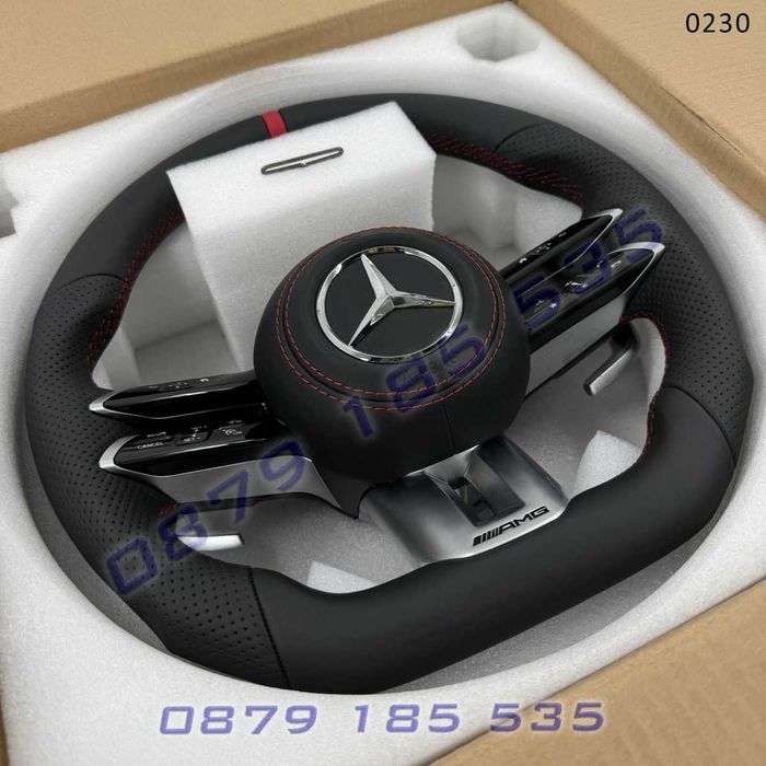 AMG спорт волан Nappa кожа Mercedes A B C CLA CLS E G GLC GLS GLE амг
