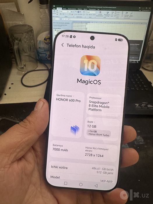 Honor 600 pro (12/512 gb) yangi