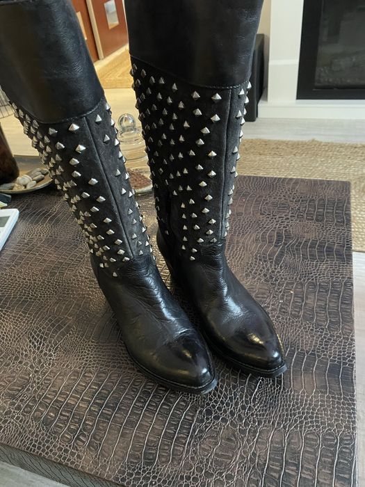 Cizme piele naturala tip cowboy