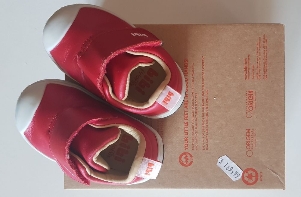 Pantofi Bibi nr. 20 piele naturala, rosii