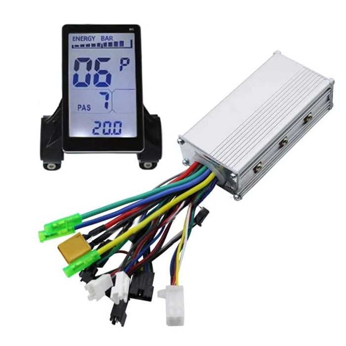 Controller + Display M5 Bicicleta Electrica 24V 36V 500W–1000W – Kit Complet Ebike si Trotineta