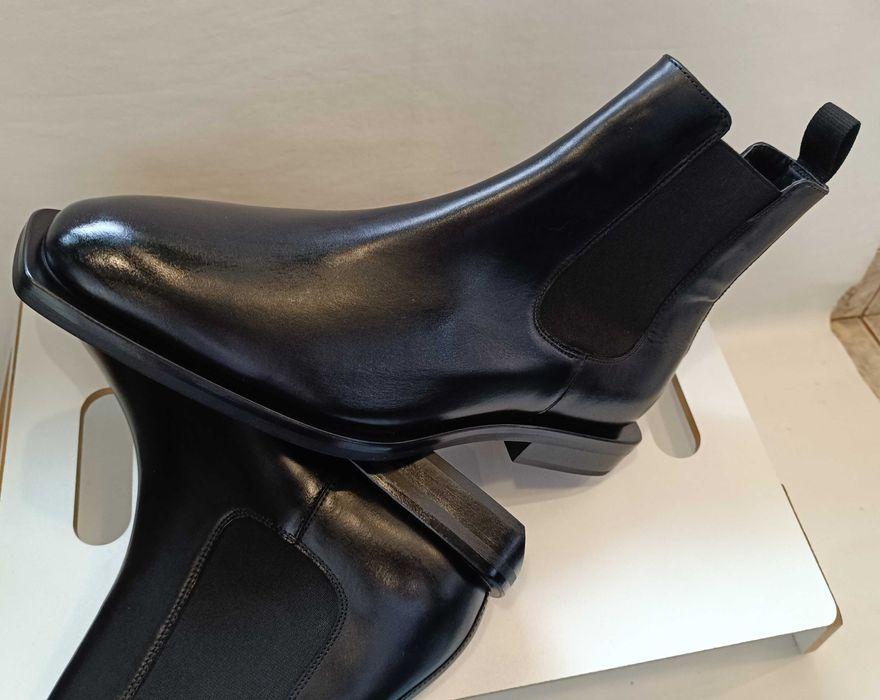 Ghete chelsea 44 44.5 45 concept editie limitata ZARA NOI piele natura