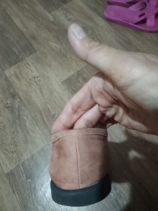 Летние туфли замшевые