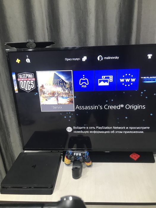 Ps4Slim 1Tb продам с играми на борту