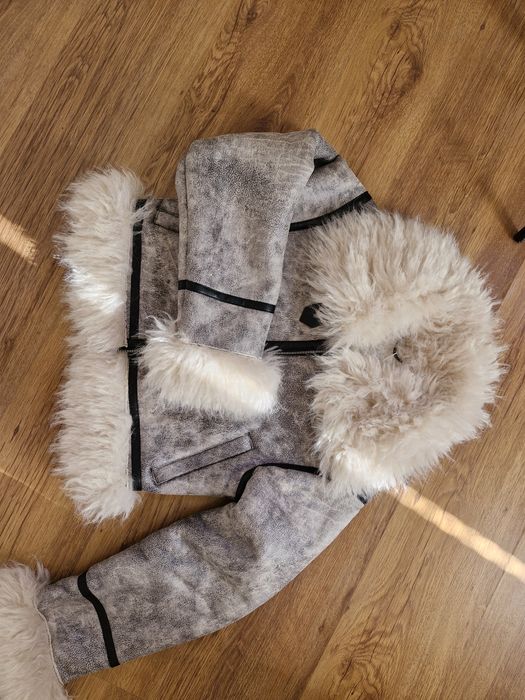 ново дамско палто с косъм