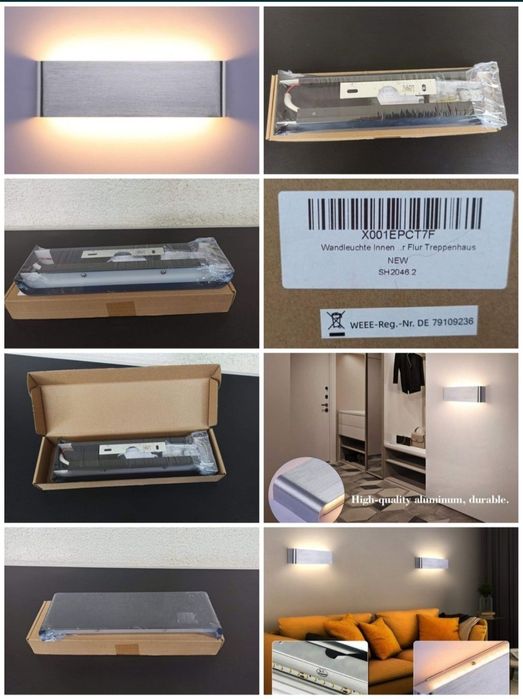 Lustra aplica lampa inox led bec bucatarie iluminat baie ip 44 spot