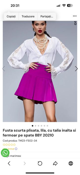 Fusta marca bby fucsia