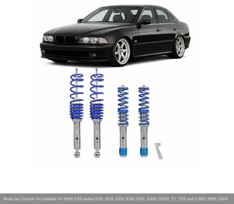BMW E39 Blue Light Coilover Suspension NOV