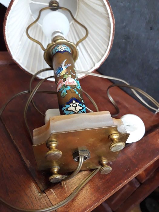 lampa veioza vintage email Cloisonné