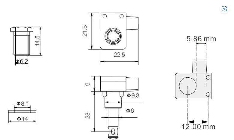 Локовые колки Guyker для электрогитары