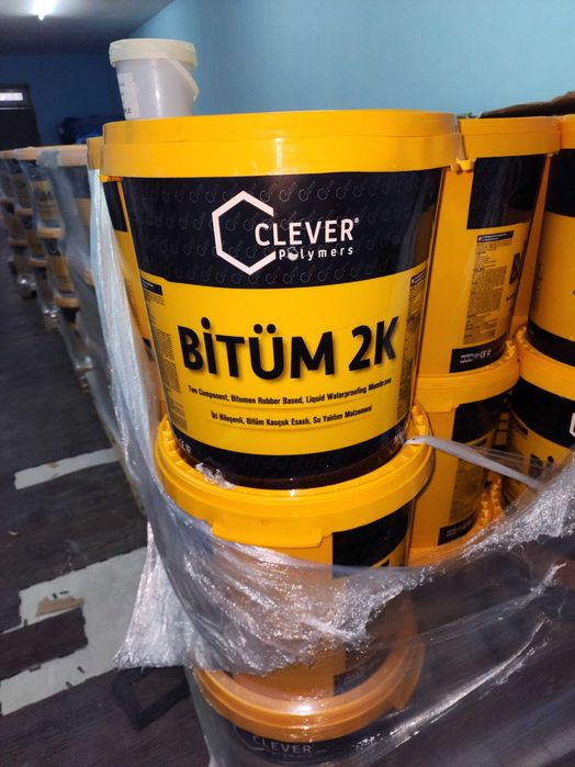 BITUM 2K жидкая гидроизоляция битумно-резиновой 30 кг упаковка