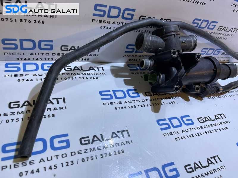 Corp Carcasa Termostat Senzor Temperatura Apa Peugeot 407 2.0 HDI 2004 - 2010 Cod 9656182980 [S0109]