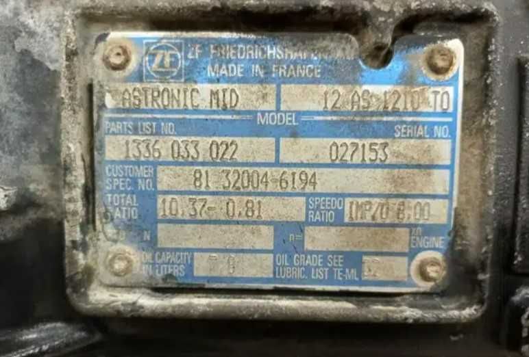 Cutie de viteze ZF As Tronic 12AS1210 TO  MAN - Piese de schimb MAN