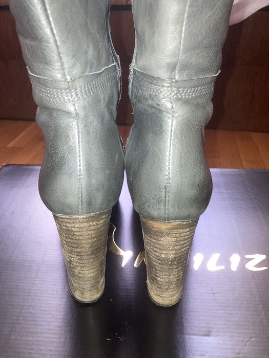 Високи ботуши от естествена кожа