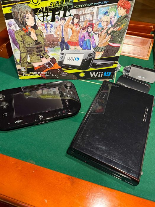Vand consola Nintendo Wii U 32GB varianta japoneza complet in cutie Fortissimo Edition / Genei Ibun Roku #FE + alimentatoare EU + joc