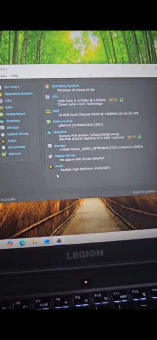 Laptop gaming lenovo y540 rtx 2060