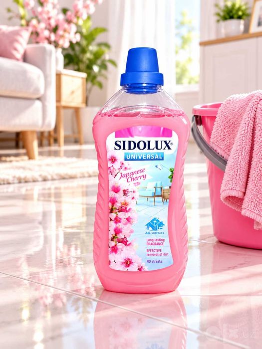 Средство для мытья пола Sidolux Сидолюкс Japanese Cherry 1 л