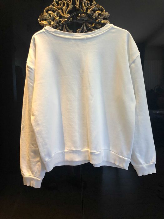 Hanorac alb cu imprimeu Fabulous_Stradivarius marime L