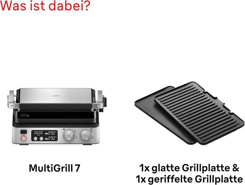 Нов Грил Скара BRAUN MultiGrill 7 CG 7040, 2000 W, 2 години Гаранция