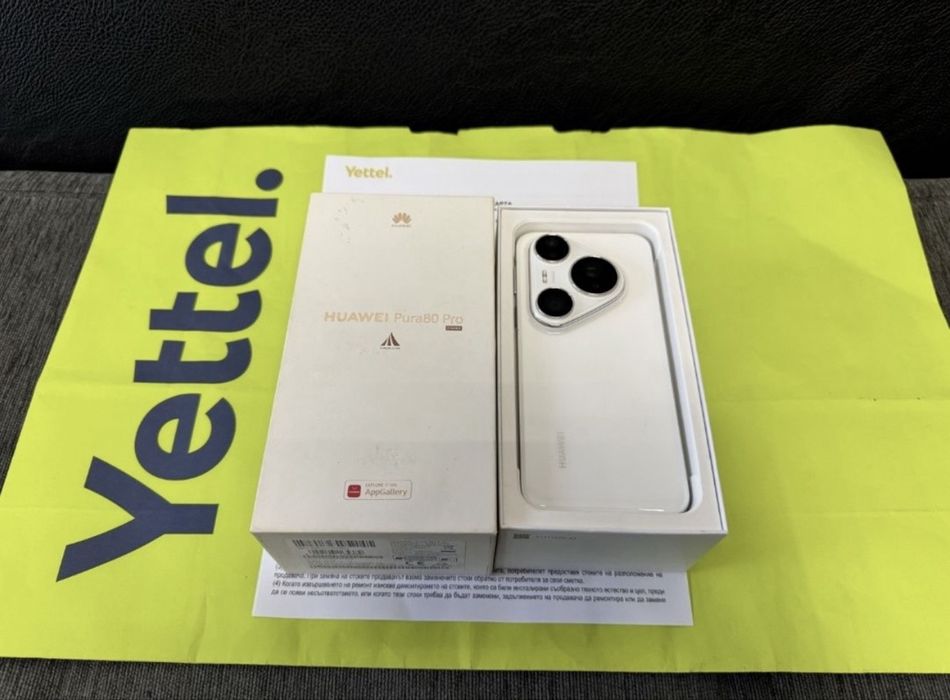 КАТО НОВ 512GB Huawei Pura 80 Pro Yettel Гаранция 2028 White | Бял