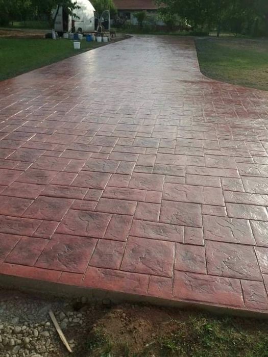 Beton amprentat.