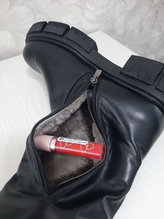 Зимние сапоги ботфорты