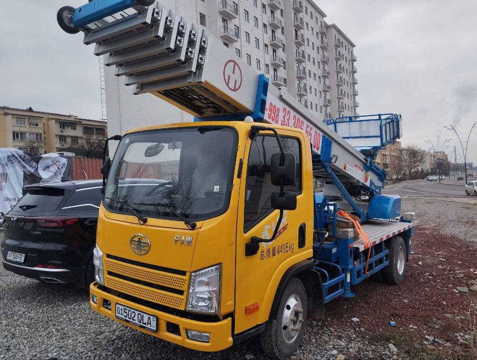 Avtolift xizmati yuqori qavatlarga yuklarni chiqarib berish 32m vishka