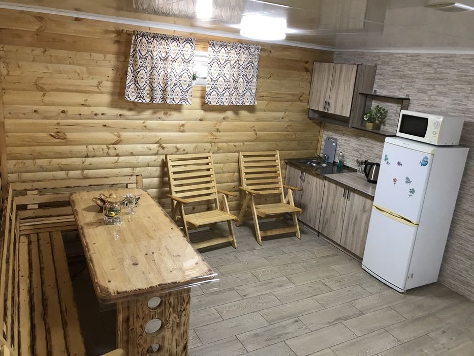 Банька на дровах с уличным бассейном