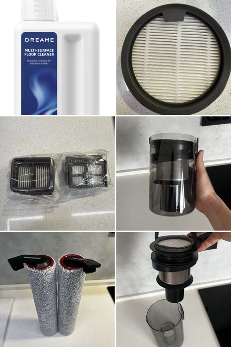 Комплектующие Dreame M12/M13/H13 Контейнер, Ролики, Хепа Фильтр, Химия