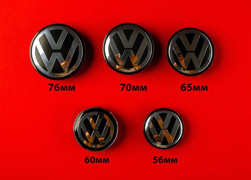 Vw капачки за джанти от 56-76mm golf passat polo bora Touareg Tiguan