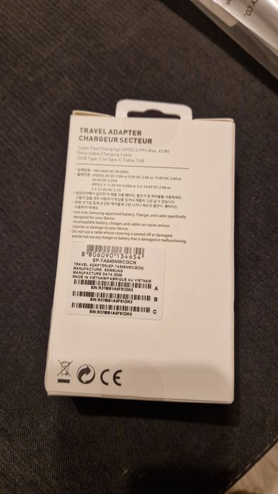Incarcator 45 W Samsung Original Super Fast charger 2.0 nou