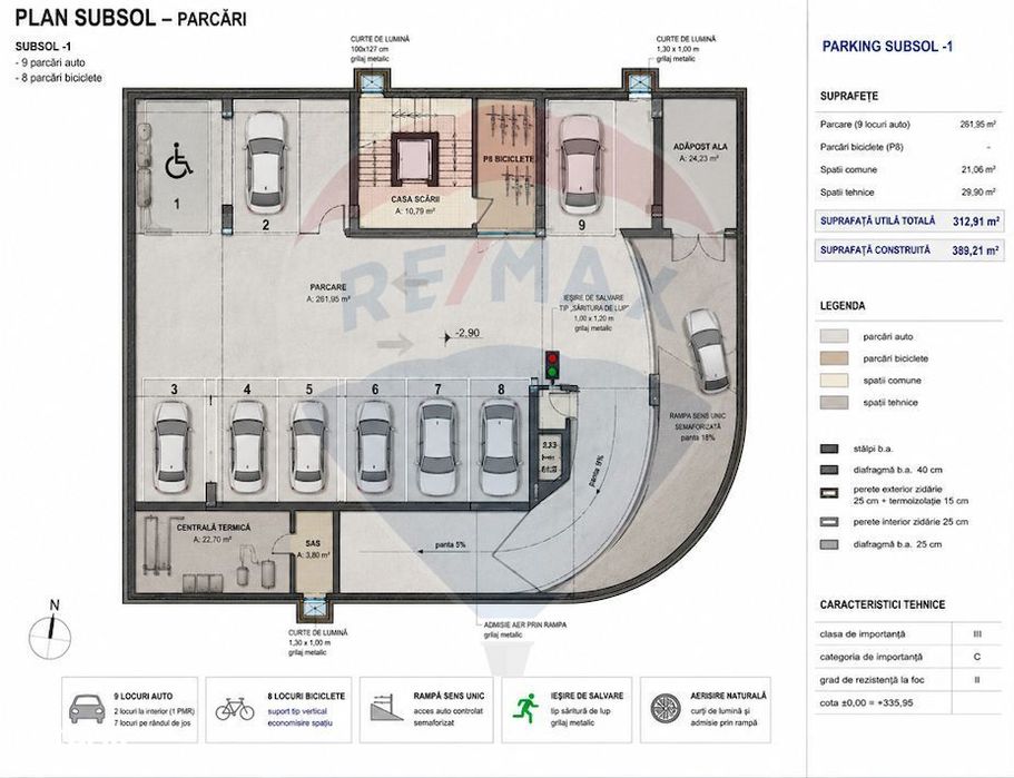 Apartament cu 3 camere de vânzare - zona semicentrală -Mărăști