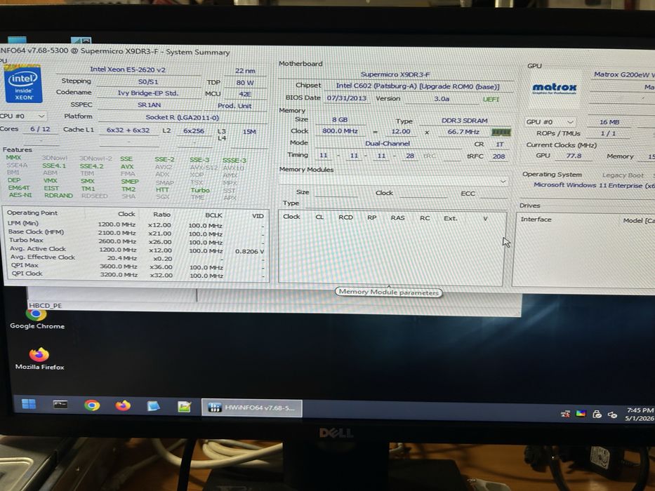Server Supermicro 825-7 X9DR3-F