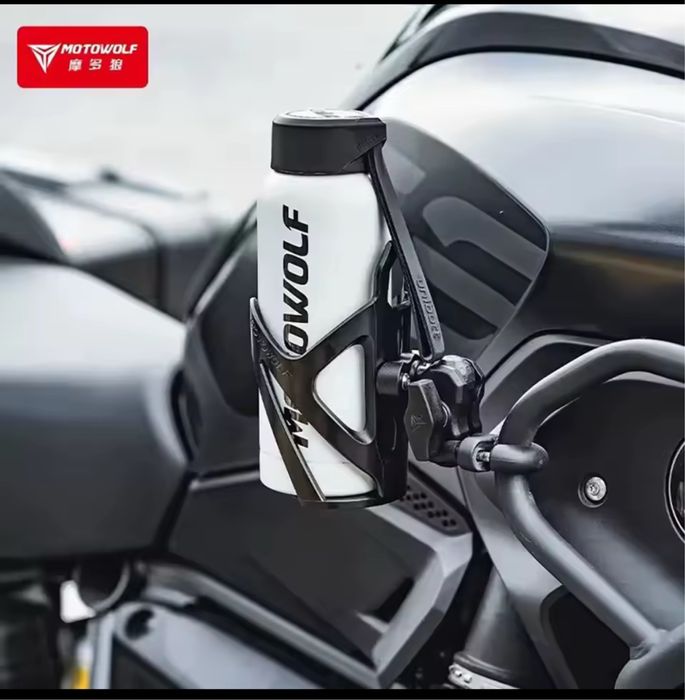 Suport pahar sticla MOTO WOLF scuter atv prindere pe ghidon crash bar