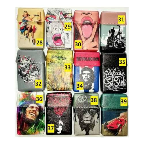 Калъфи за цигари еко кожа ,силикон, пластмаса