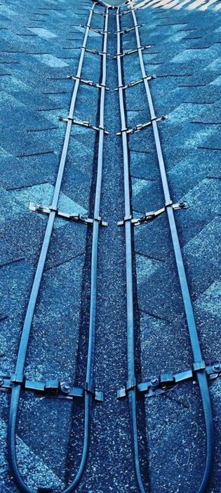 Греющий кабель обогрев желобов труб водостоков ступеней