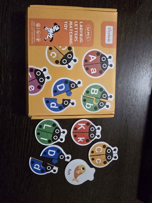 Пазл алфавит божьи коровки