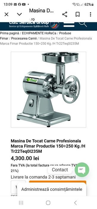 Masina de tocat carne