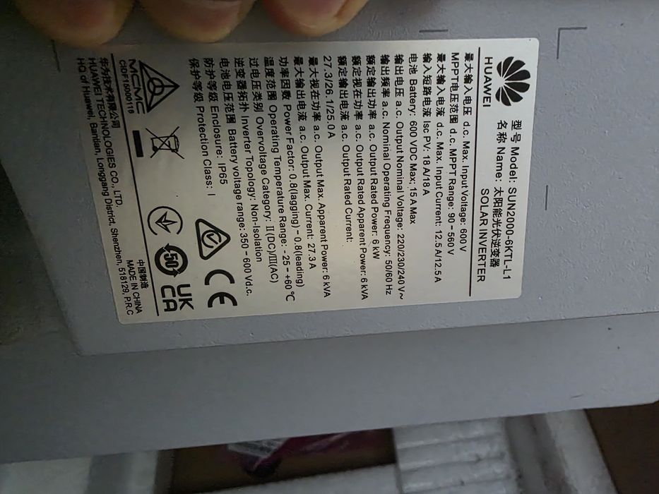 Invertoare Huawei trifazic 5kw/6kw/10kw si mono 6kw