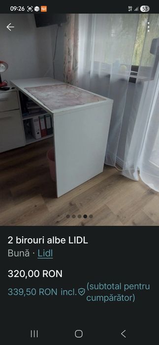 Birou alb-colt- ikeea