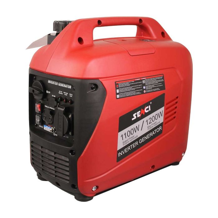 Generator de curent digital de tip inverter SENCI SC-1400i putere maxima 1,2 kW 230V insonorizat cu motor benzina