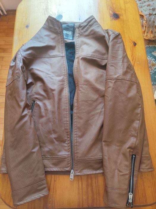 Мъжко зимно кожено яке Заго