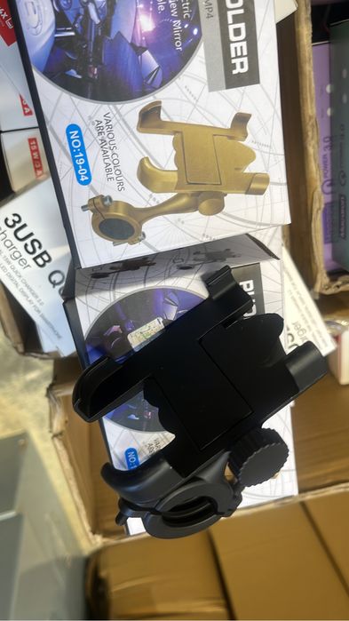 Suport din metal pentru telefon cu prindere pe bicicleta, motocicleta