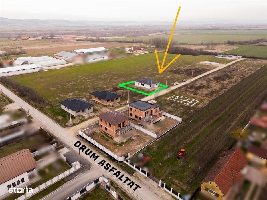 RECO Casa la rosu - 3 dormitoare, plan parter 120 mp utili - Osorhei