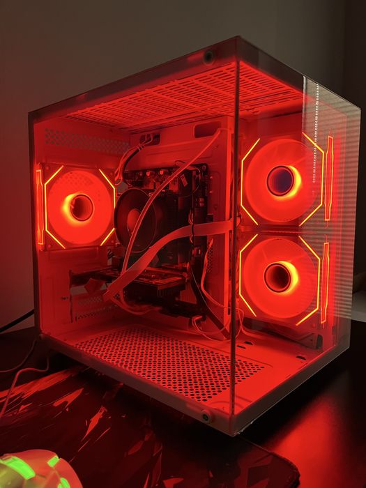 NEW! Игровой Компьютер Полный Сет. White Aquarium